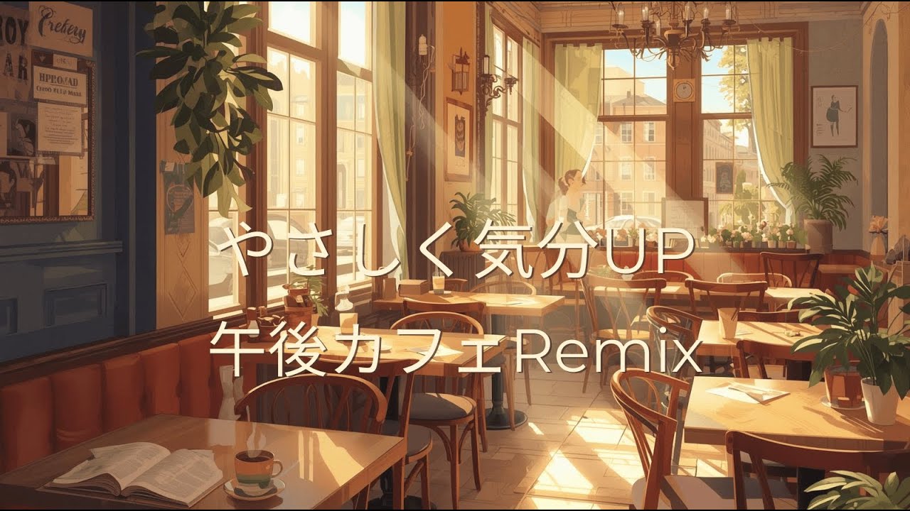 やさしく気分が上がる午後カフェRemix｜集中できる明るいBGM 【Gentle Mood-Boosting Afternoon Cafe Remix｜Bright Music for Focus】