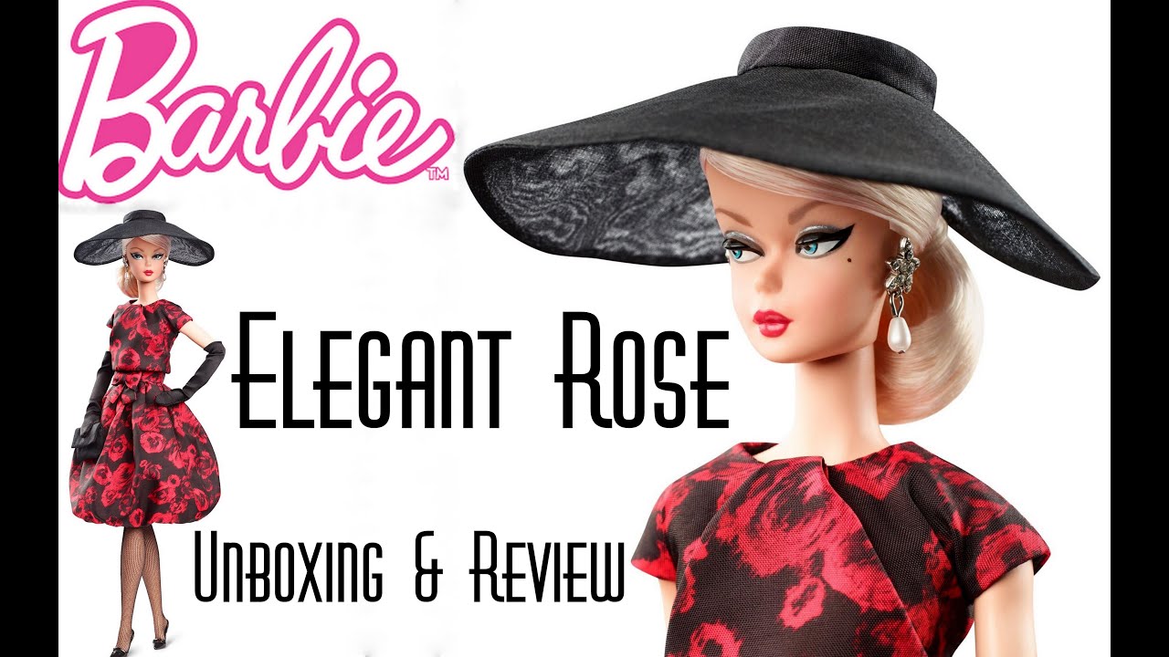 👑 Edmond's Collectible World 🌎:  Barbie Elegant Rose Cocktail Dress by Mattel Doll Unboxing & Review