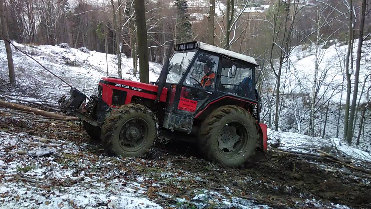 Zetor 7245 a naviják Krpan 5,5