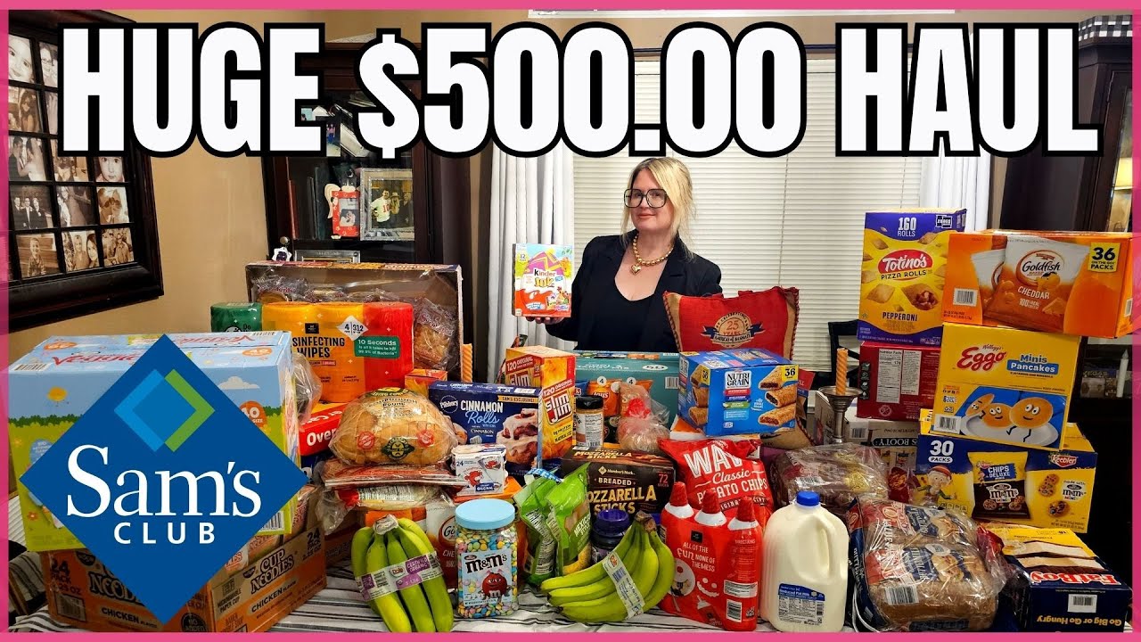 $500.00 March 2024 Sam's Club Grocery Haul with Prices