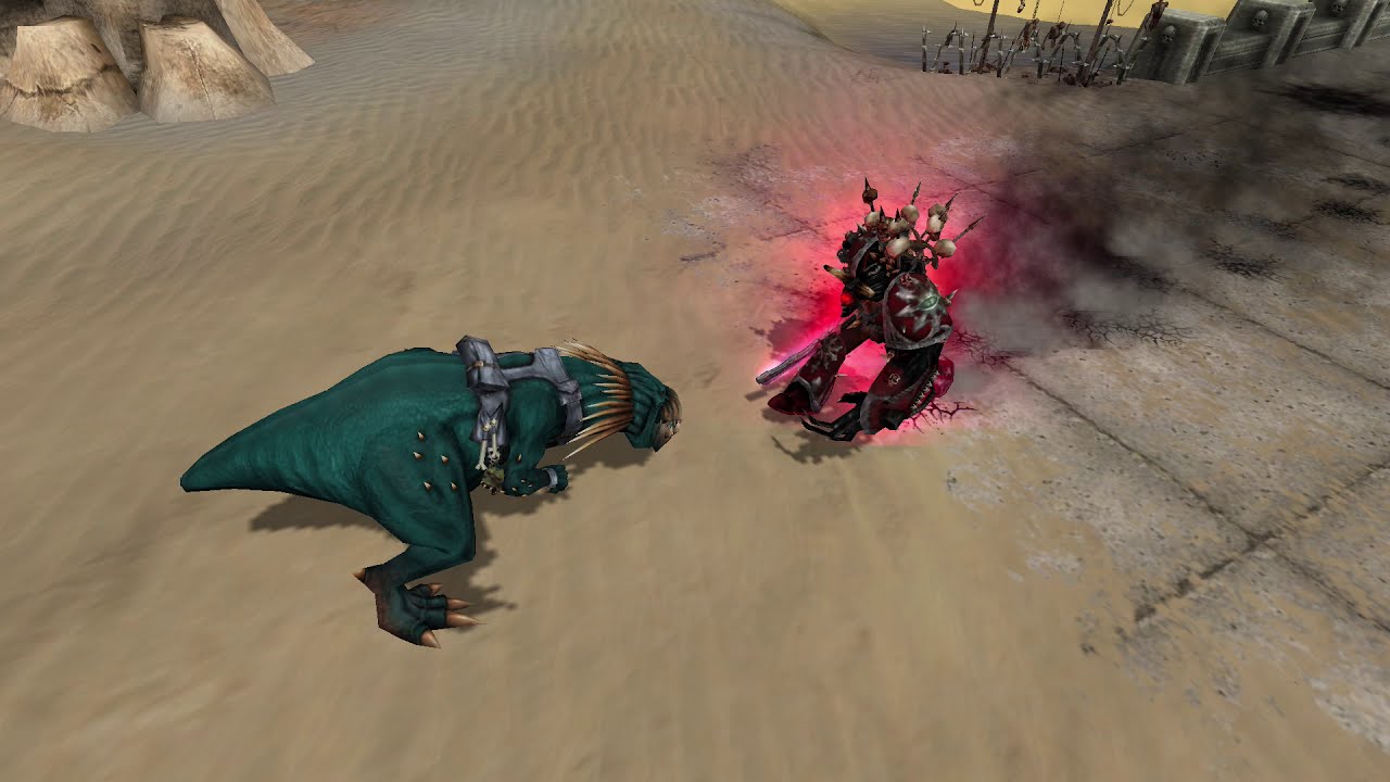 Dawn of War: Soulstorm -  Fatality: Daemon Prince defeats Great Knarloc