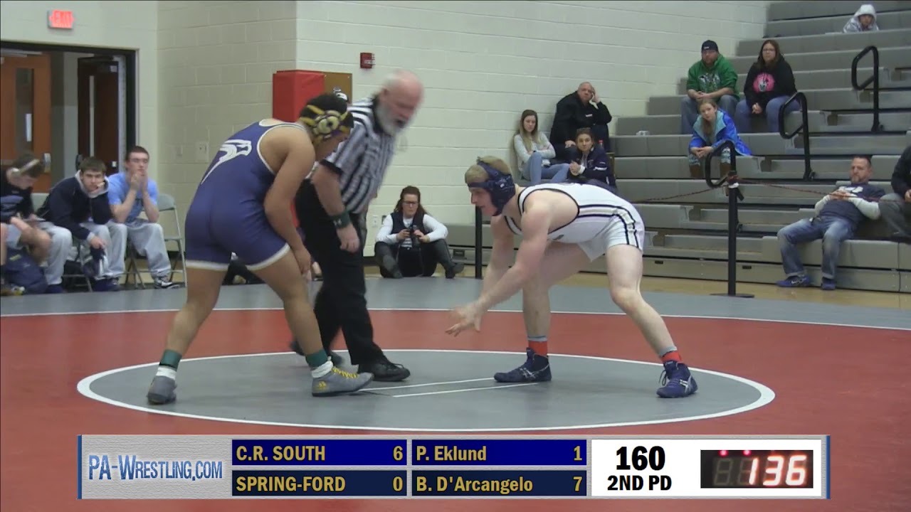 2018-02-03 Council Rock South vs Spring-Ford (D1 AAA Duals championship)