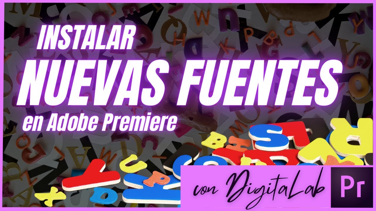 C&oacute;mo instalar una nueva fuente en Premiere / Gratis   #premierepro #fuentes #tipografias