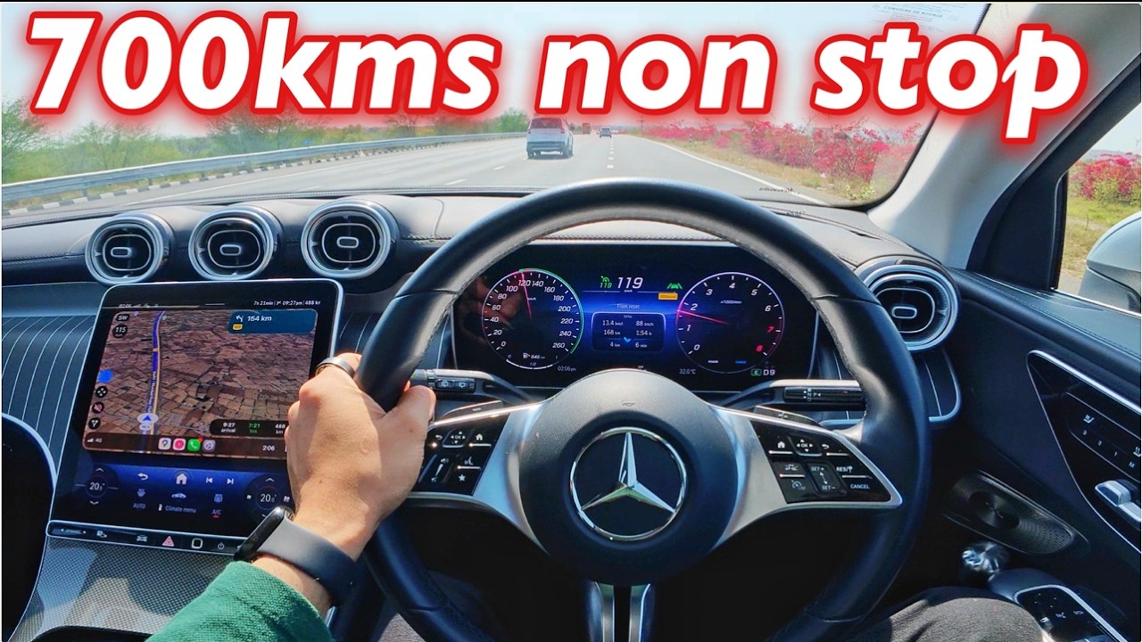 Mercedes-Benz GLC 300, поездка без остановок, 700 км, @Indiantoque