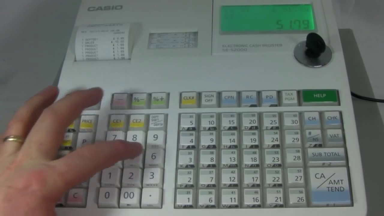 How To Use The Casio SE-S2000 or SE-S300 Cash Registers