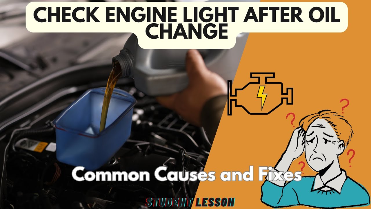 Почему после замены масла загорается индикатор «Check Engine»?