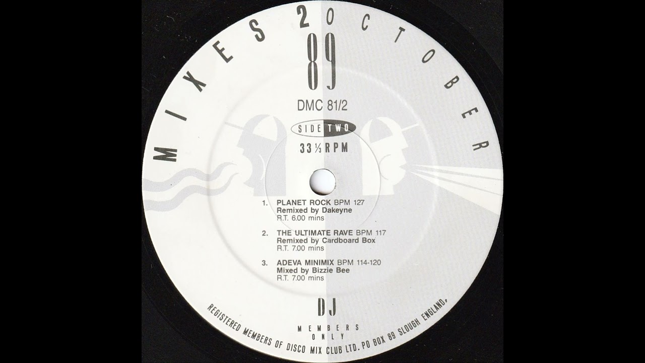 AFRIKA BAMBAATAA AND THE SOUL SONIC FORCE - PLANET ROCK (DAKEYNE REMIX) (DMC) 1989
