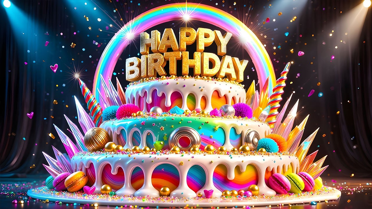 🎂 Best Happy Birthday Song 🎉 Colorful Birthday Cake | The Most Beautiful Birthday Celebration 2026