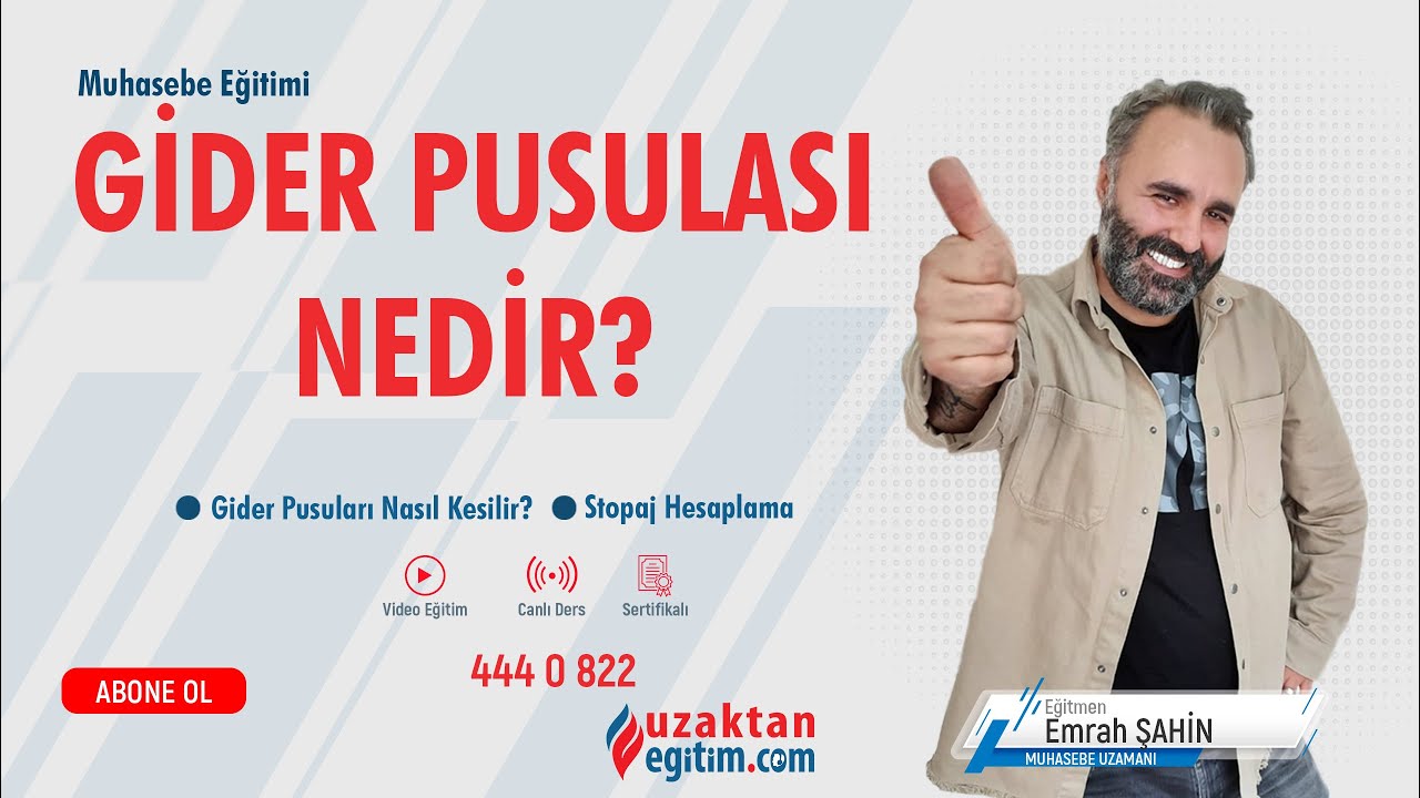 Gider Pusulası Nedir? - Gider Pusulası Nasıl Kesilir - Stopaj Hesaplama