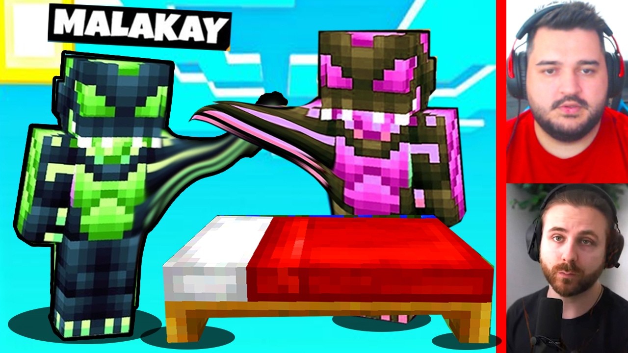 Malakay a INNEBUNIT pe BEDWARS cu iRafael pe Minecraft!