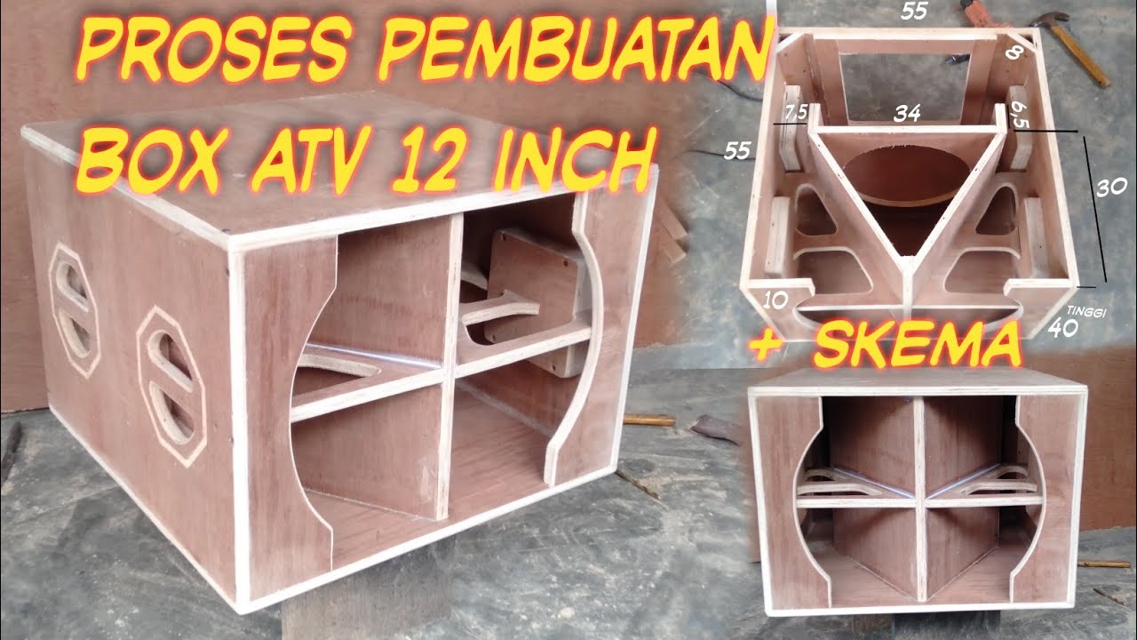 proses pembuatan box ATV 12 inch singgel #afiqboxcustom#atv12
