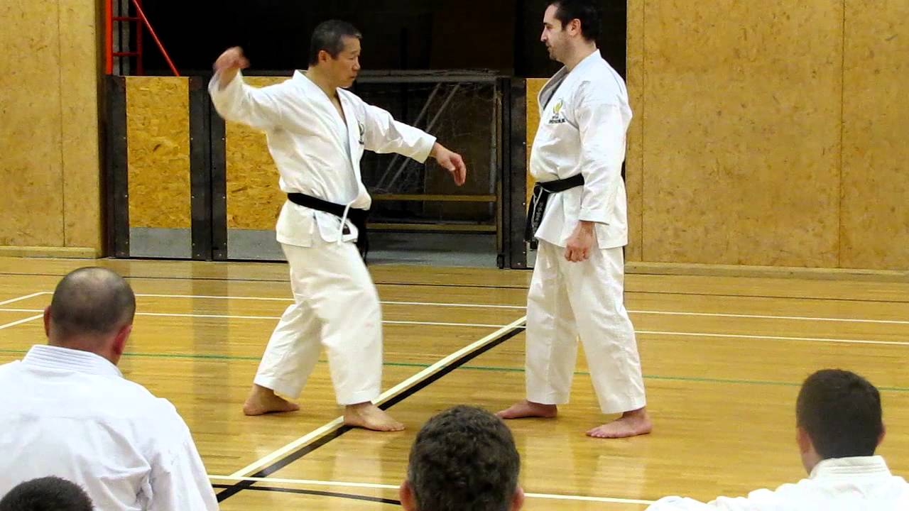 Sensei Masao Kagawa explaining different points in kata jion #jion #kata #karate #shotokan #空手道