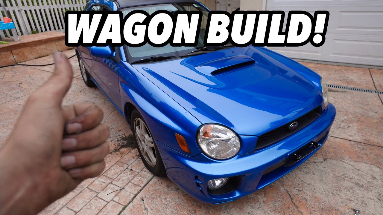 SUBARU WRX WAGON GETS WIDE! *Sedan front end Conversion*!