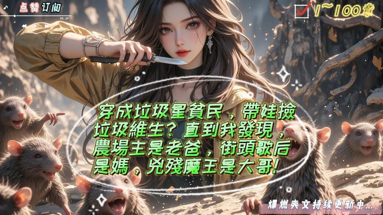穿成垃圾星貧民，帶娃撿垃圾維生？直到我發現，農場主是老爸，街頭歌后是媽，兇殘魔王是大哥！