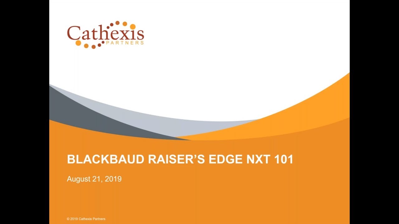 Blackbaud Raiser’s Edge NXT 101