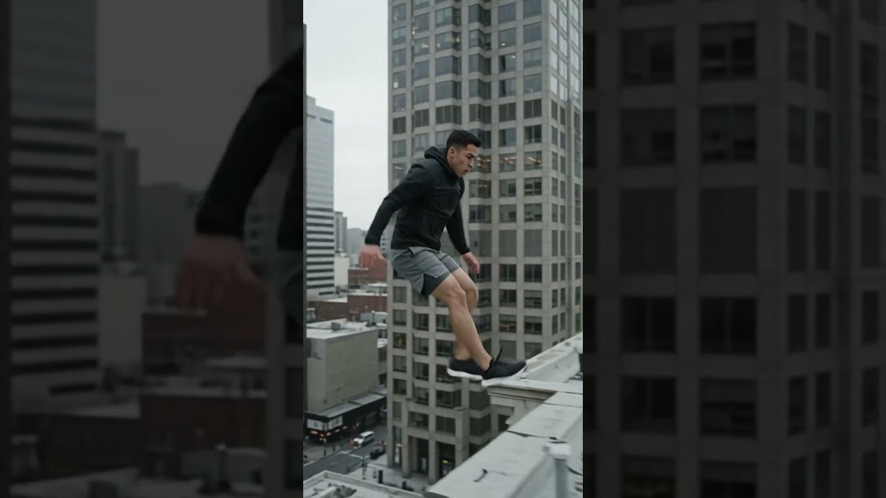 🏙️ High-Stakes Rooftop Gap Jump
