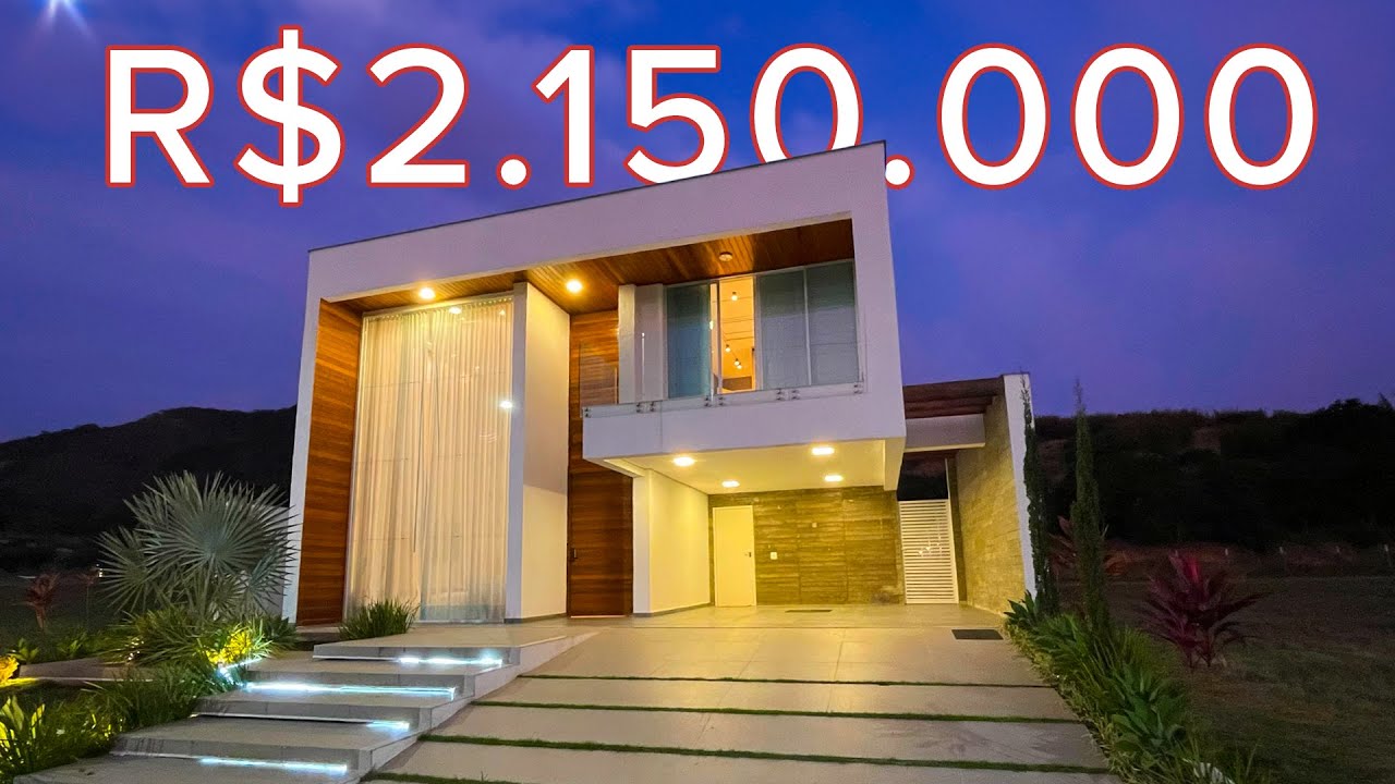 ✨ CASA DE LUXO, MOBILIADA NO ALPHAVILLE MARICÁ. 4 Quartos (3 Suítes), Piscina, Hidro, Área Gourmet