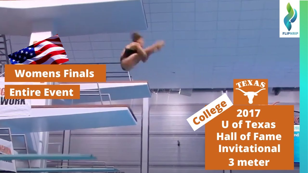 2017 University of Texas Invitational - Womens 3 meter Springboard Diving Finals