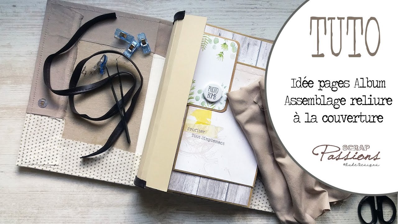 [Tuto] Mini Album Pages et assembler la reliure à la couverture