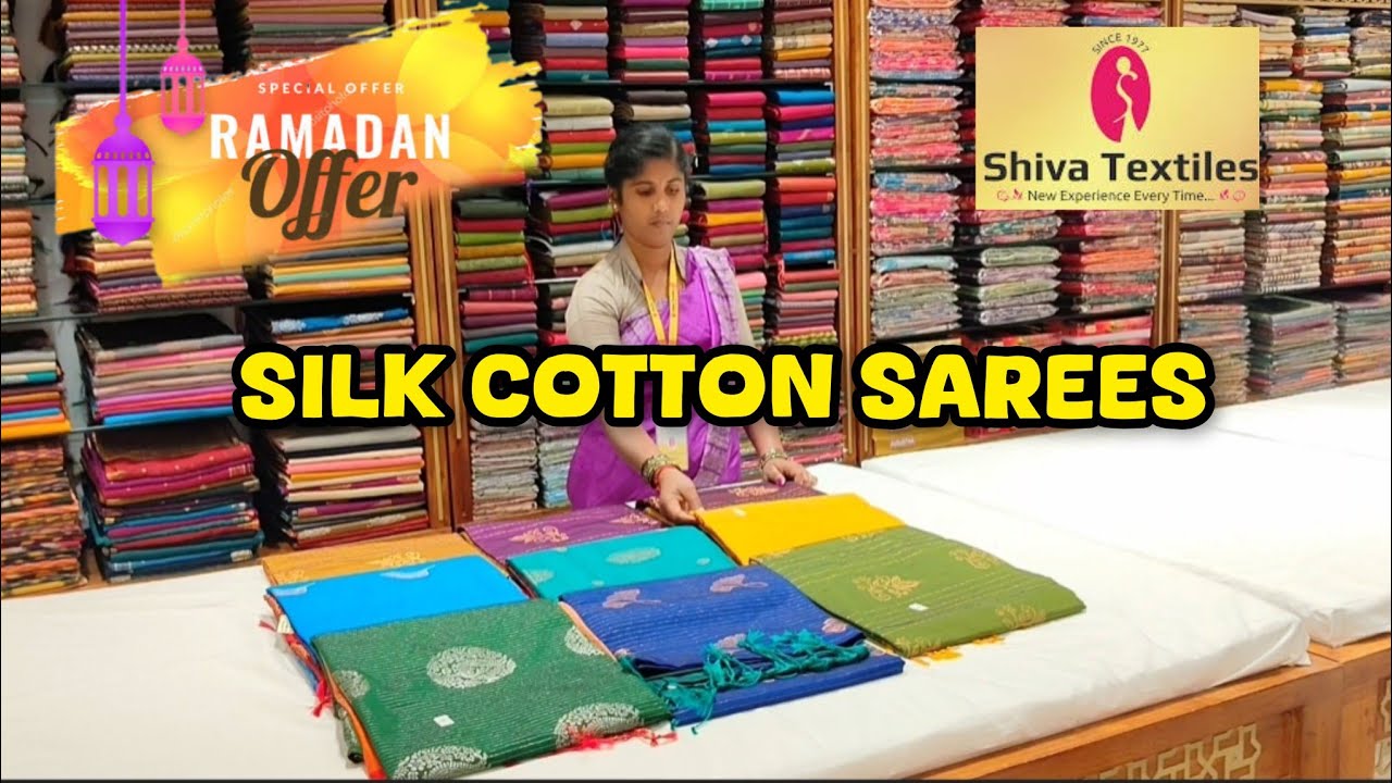 Premium Silk Cotton Sarees... lightweight collections.. Ramzan special @ offer price..