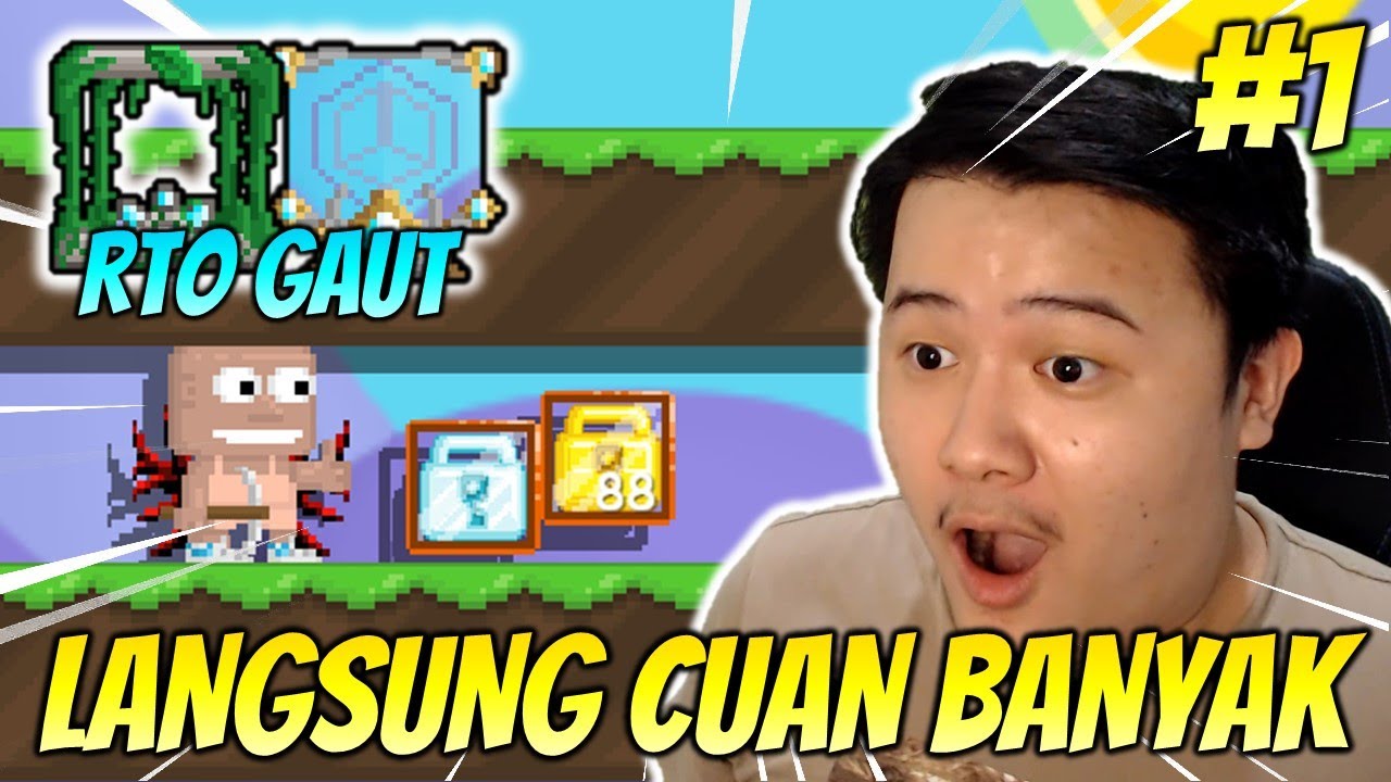 EPISODE 1 LANGSUNG DAPAT 188 WLS!! ROAD TO GAUT 2022 - GROWTOPIA PROFIT 2022 | GRZYZ GT
