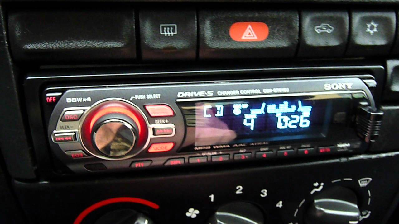 Car audio  SONY CDX-GT616U   HD video    DeeJay EXIDE