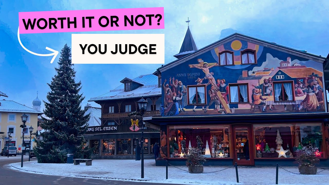 Oberammergau, Germany 🇩🇪Picturesque Bavarian Village| Complete City Walking Tour 🌻