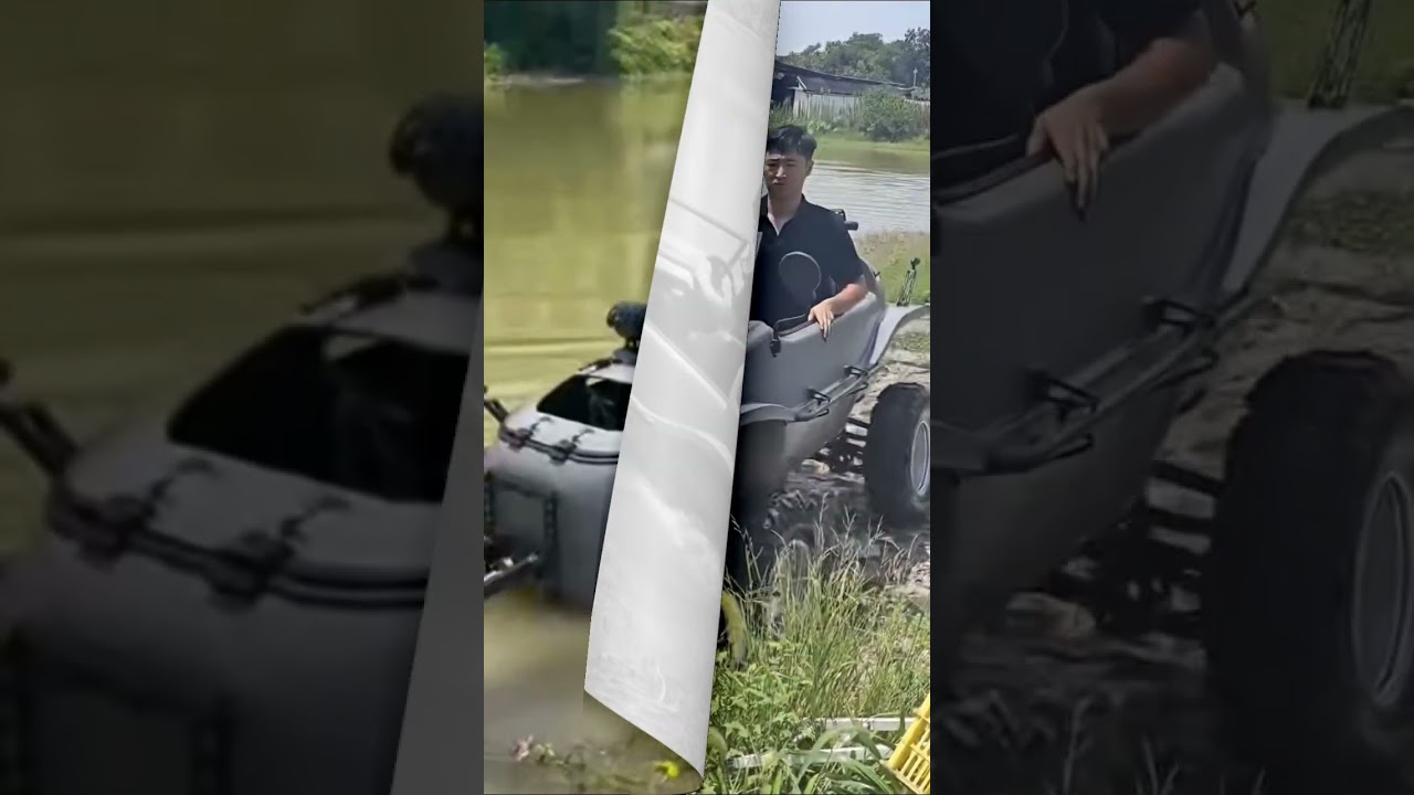 amphibious vehicle #motorcycle    #travel    #vehicles #shorts #shortvideo
