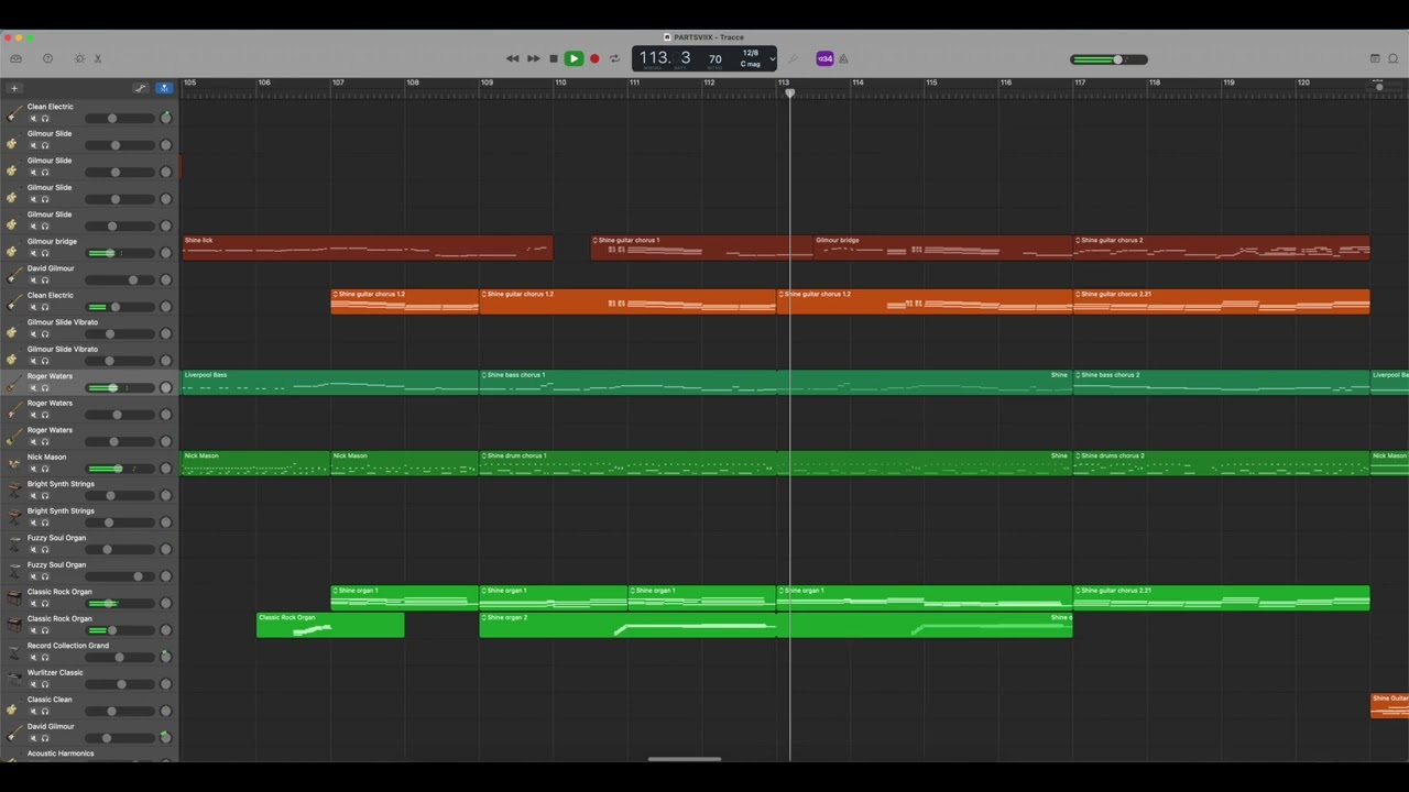 Pink Floyd - Shine On You Crazy Diamond, Parts VI - IX (Garageband Cover)