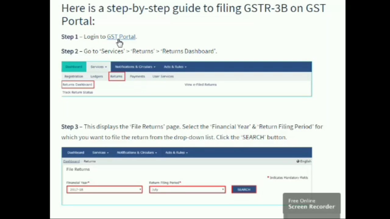 HOW TO FILE GSTR-3B | GST RETURN #GSTRRETURN