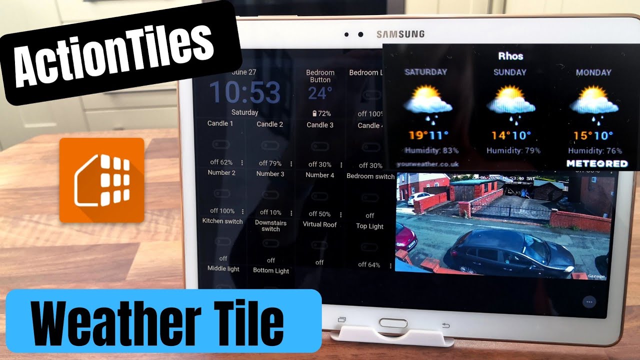 ActionTiles Weather Tile setup