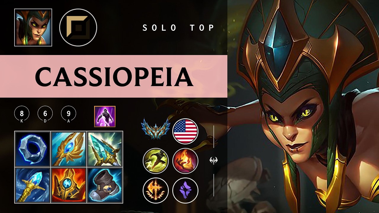 Cassiopeia Top vs Akali - NA Challenger Patch 26.05