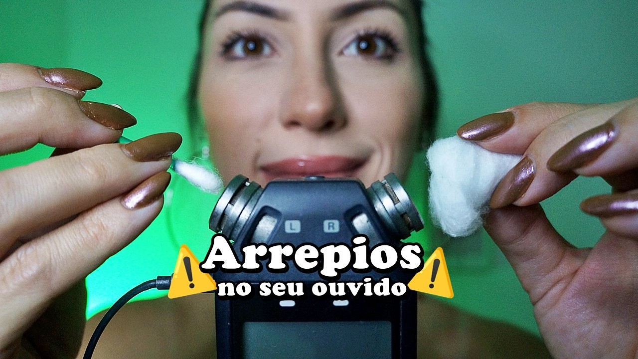 ASMR Você vai Dormir em menos de 10 minutos (limpeza de ouvido arrepiante)