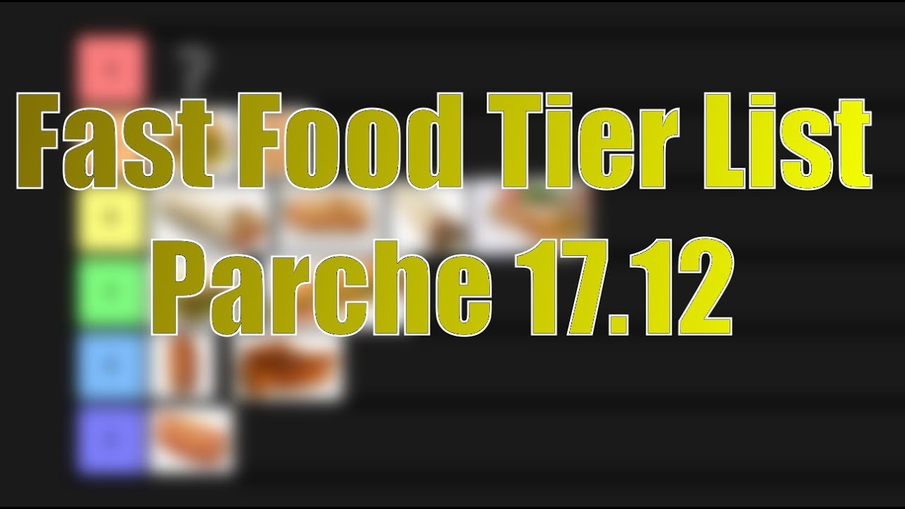 Comida Rápida Tier List (parche 17.12)