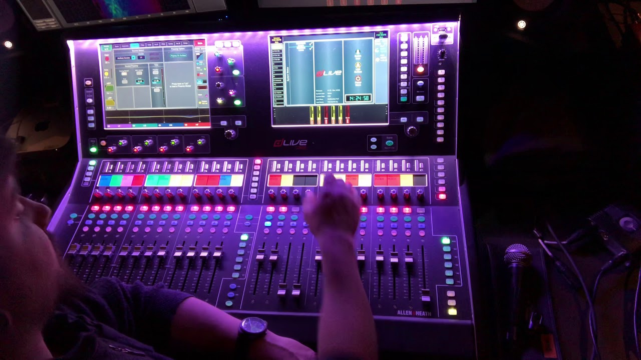 FOH dLive Audio Console Layout