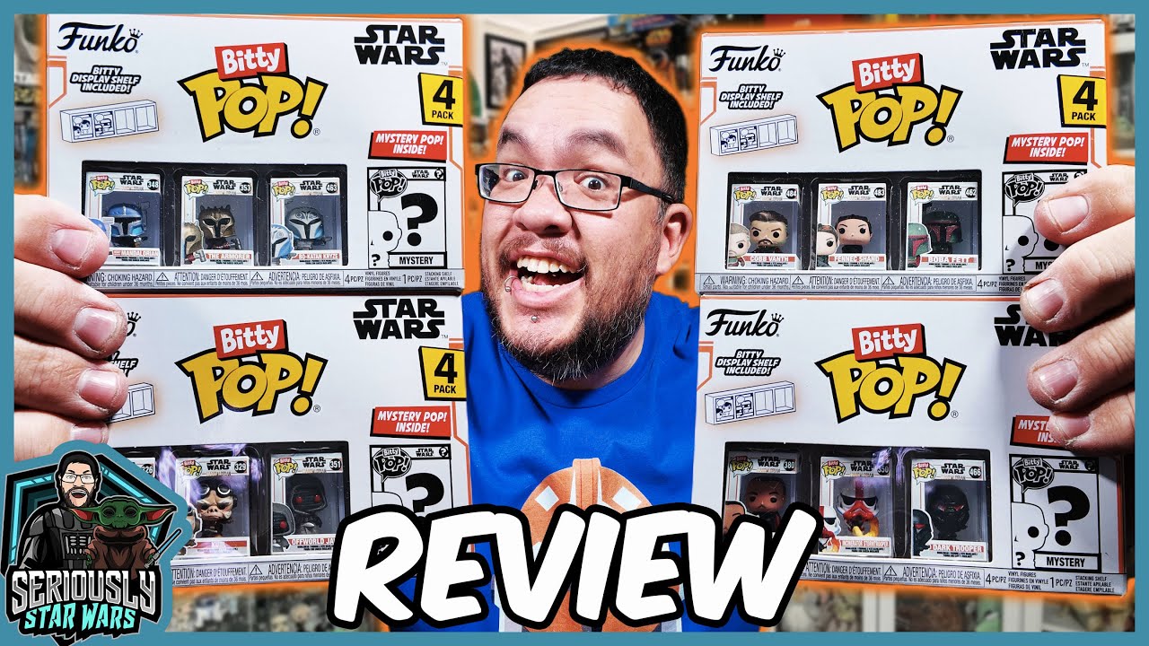 I Bought The Worlds Smallest Mandalorian Funko Pops! | Mandalorian Bitty Pop Review