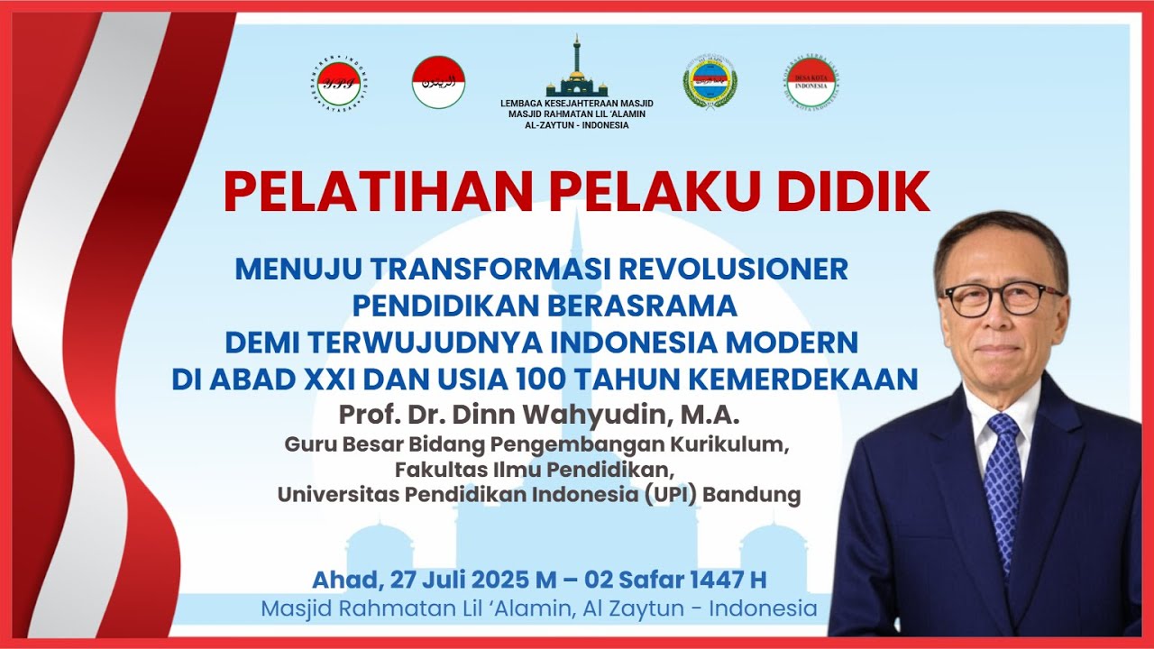 PELATIHAN PELAKU DIDIK  |  Prof. Dr. Dinn Wahyudin, M.A.