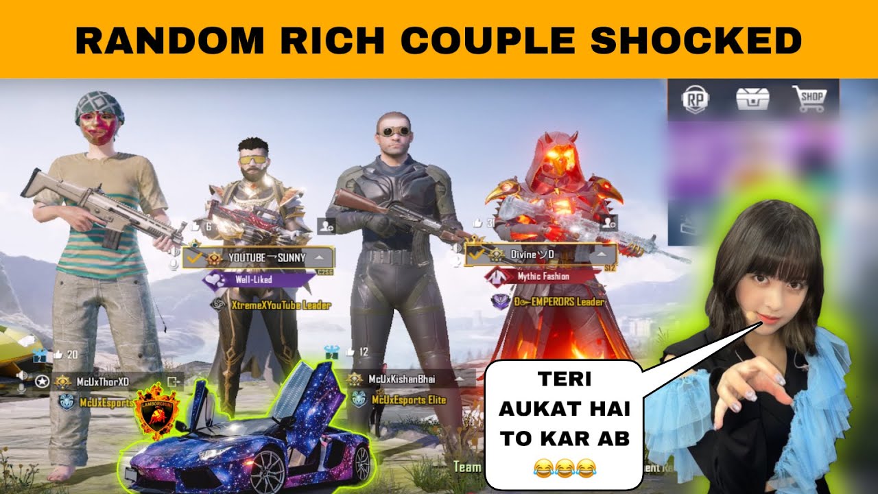 RANDOM PRO COUPLE TROLLED ME🥺& GOT SHOCKED AFTER SEEING MY NEW MYTHIC CAR😍