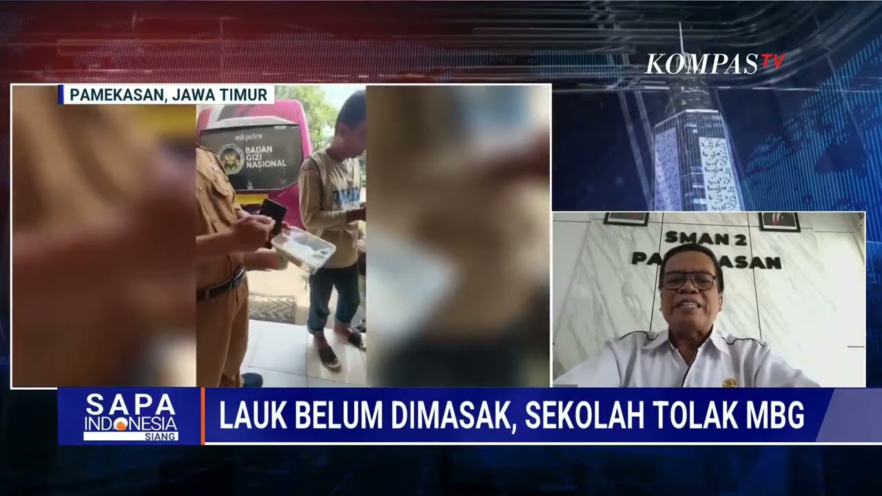 Pemberian MBG di Sekolah Kabupaten Pamekasan Ditolak Akibat Lauk  Belum Dimasak