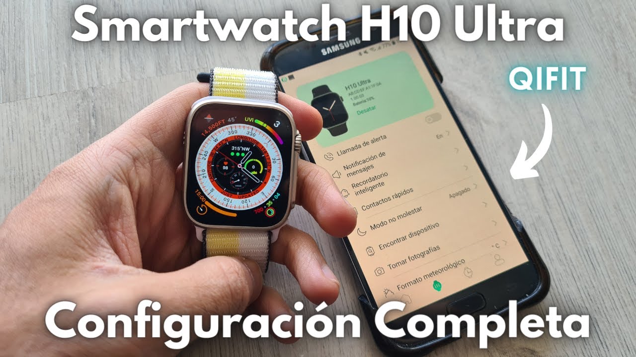 ¿Cómo configurar tu smartwatch H10 Ultra con tu teléfono? Rápido y Fácil | QiFit