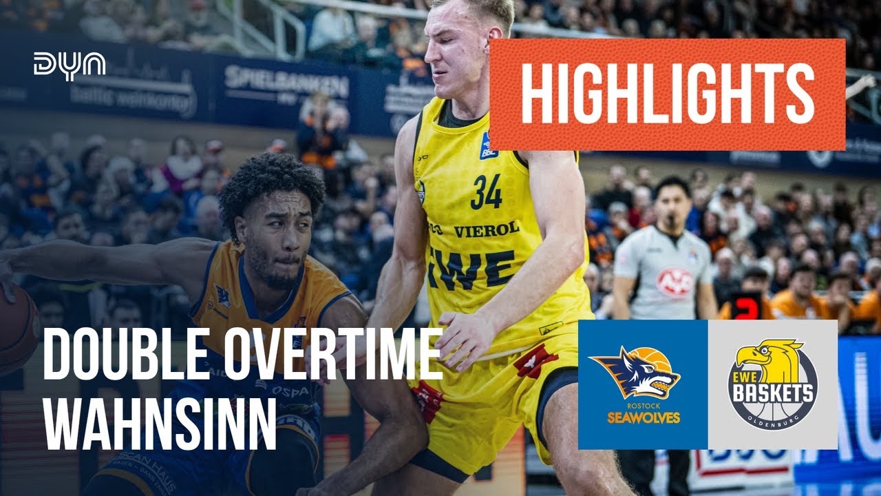 Highlights: ROSTOCK SEAWOLVES - EWE Baskets Oldenburg (Saison 2024/25) | easycredit BBL