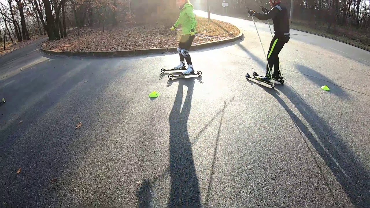 Rollerski technical training