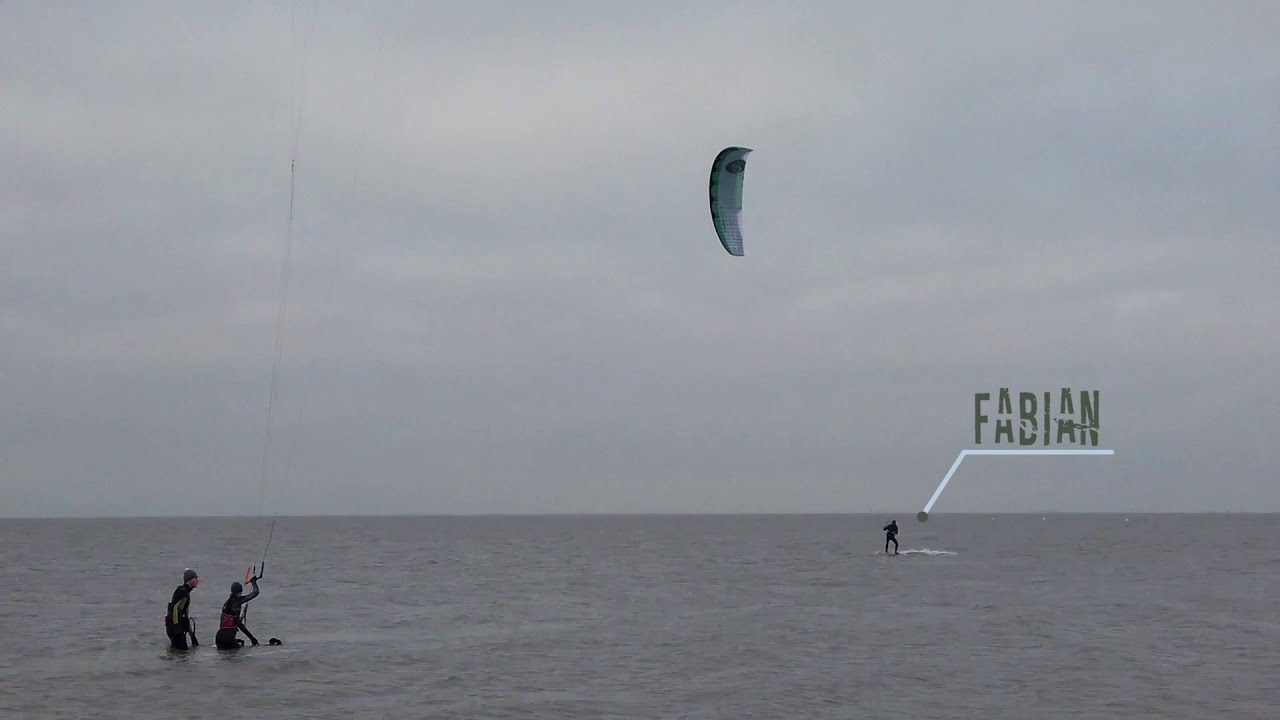 Leichtwind Kitesurfen in Cuxhaven/Sahlenburg - Flysurfer Soul 15m