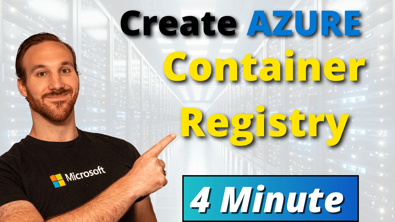 How to create an Azure Container Registry (4 minute demo)
