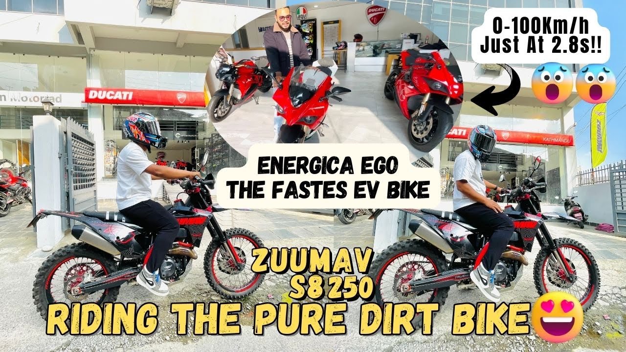 ZUUMAV S8 250 LOUDEST DIRT BIKE🔥//FASTER EV BIKE THAN H2😱//DIRT BIKE IN NEPAL🇳🇵@ansalvlogs7105