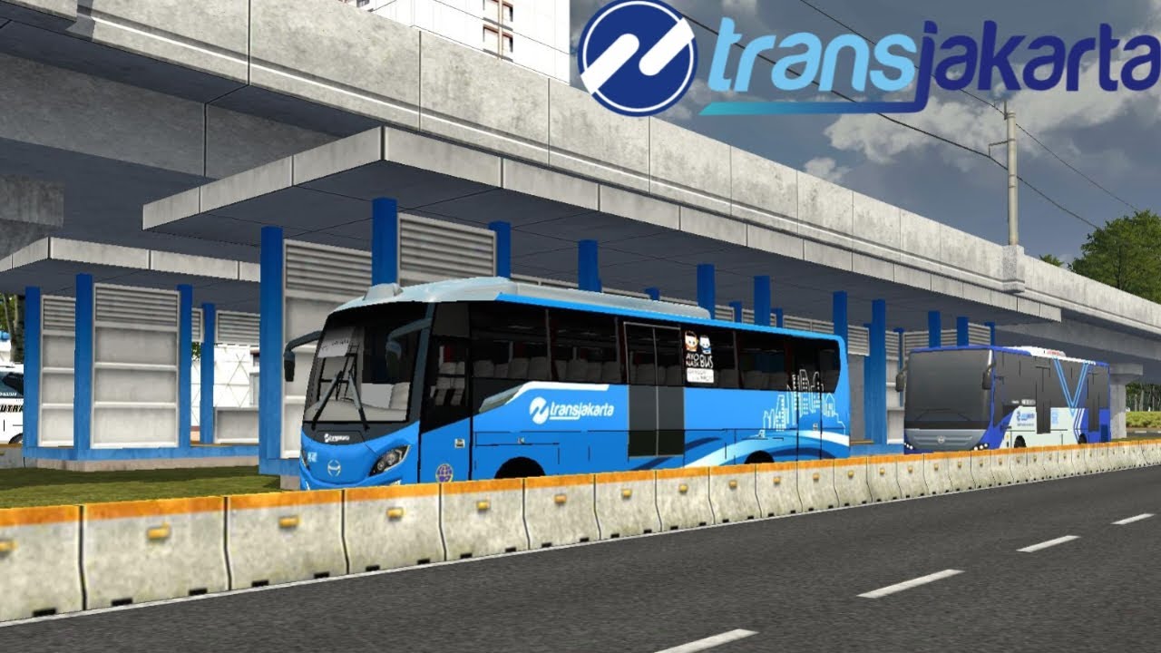 Seharian Jadi Supir Busway [Transjakarta] Bus Simulator Indonesia