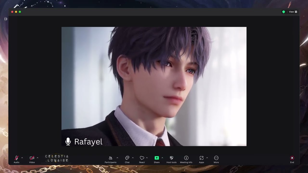[ASMR PAINT BRUSHING] Study with Rafayel ✍️ | No Peeking, Focus Mode | Zoom ver | Love and Deepspace