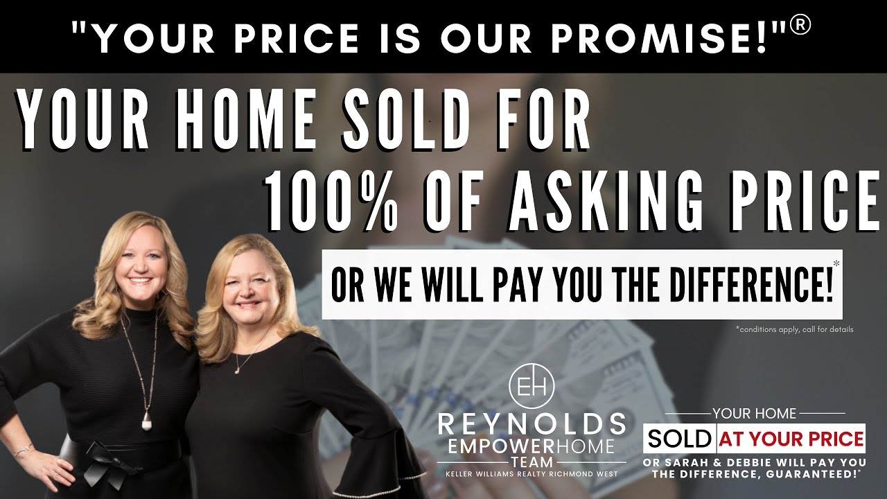 Your Price is Our Promise-Your Home Sold for 100% of Asking Price or We Will Pay You the Difference!