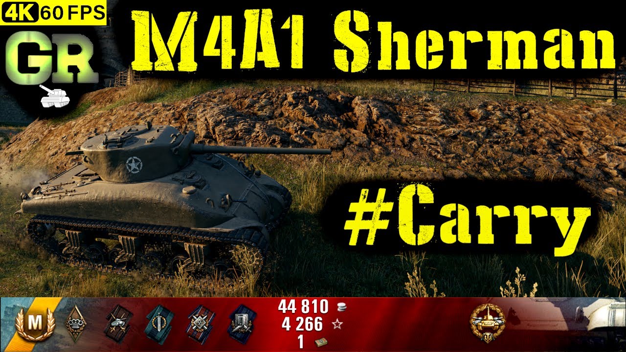 World of Tanks M4 Sherman Replay - 5 Kills 2.2K DMG(Patch 1.4.1)