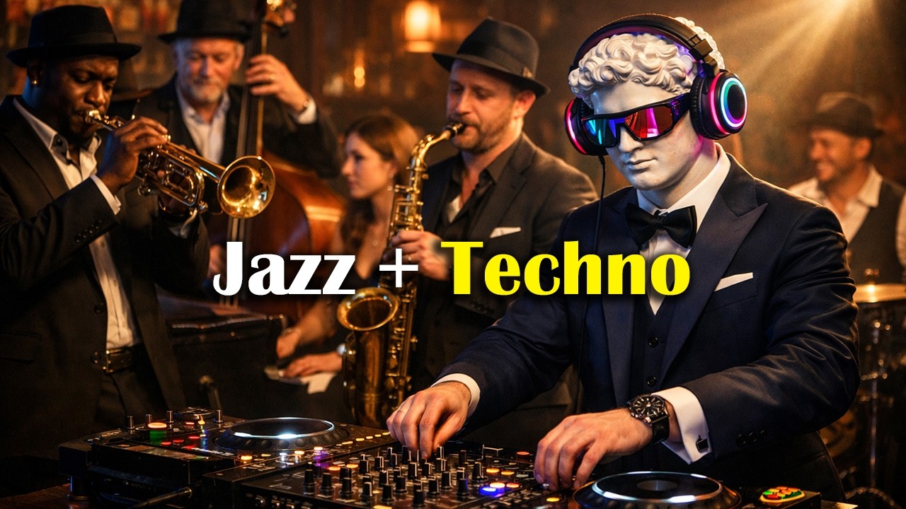 Minimal & Melodic Techno Jazz Fusion | Deep Focus & Chill Work Techno Music